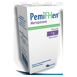 PEMIFHEN (MEROPENEM) SOL INY 1G