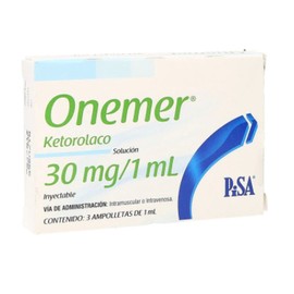 ONEMER (KETOROLACO) AMP 30MG C3