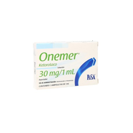 ONEMER (KETOROLACO) AMP 30MG C3