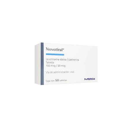 NOVOTIRAL (LEVOTIROXINA SODICA /LIOTIRONINA) TAB 100MCG/20MCG C50