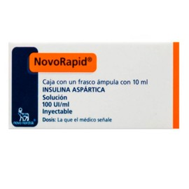 NOVORAPID (INSULINA) FCO AMP 100U/ML 10ML