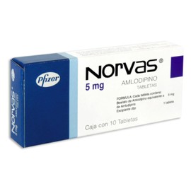 NORVAS (AMLODIPINO) TAB 5MG C10