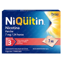 NIQUITIN ETAPA 3 (NICOTINA) PARCHE 7MG/24HRS C7
