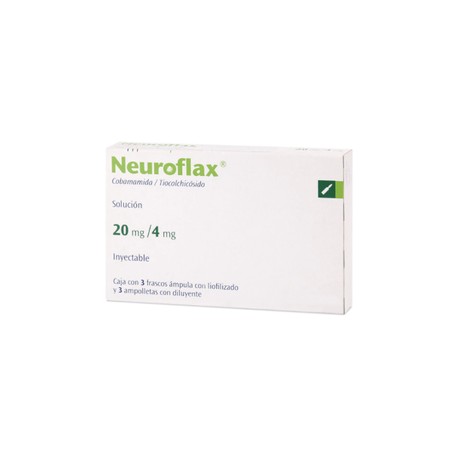 NEUROFLAX (COBAMAMIDA/TIOCOLCHICOSIDO) AMP 20MG/4MG C3