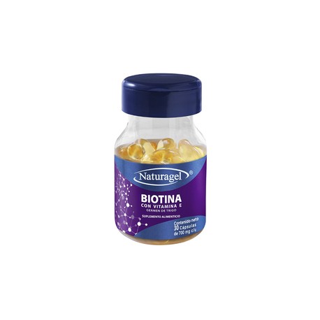 NATURAGEL (BIOTINA/VITAMINA E) CAP 700MG C30