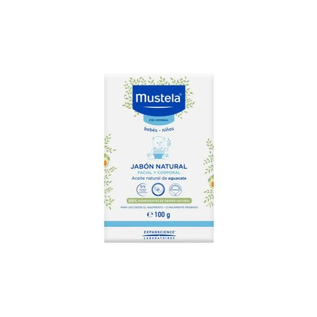 MUSTELA JABON NATURAL BARRA 100G