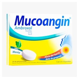 MUCOANGIN (AMBROXOL) PASTILLA 20MG C18