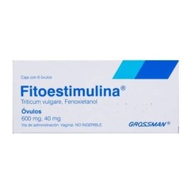 FITOESTIMULINA (TRITICUM VULGARE/FENOXIETANOL) OVULOS 600/40MG C6