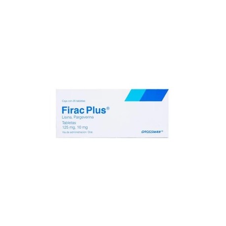 FIRAC PLUS (LISINA/PARGEVERINA) TAB 125/10MG C20