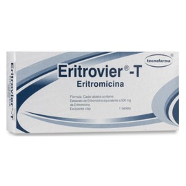 ERITROVIER-T (ERITROMICINA) TAB 500MG C20