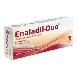 ENALADIL-DUO (ENALAPRIL/HIDROCLOROTIAZIDA) COMP 20/12.5MG C30