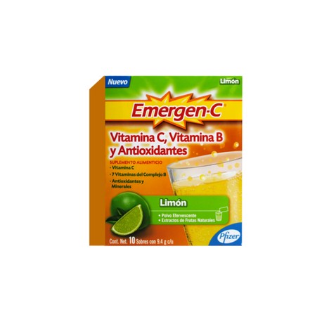 EMERGEN-C LIMON (VIT C/VIT B/ANTIOXIDANTES) SOBRE 9.4G C10