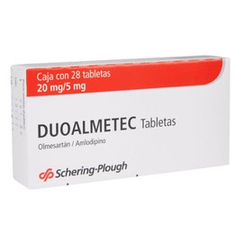 DUOALMETEC (OLMESARTAN/AMLODIPINO) TAB 20MG/5MG C28