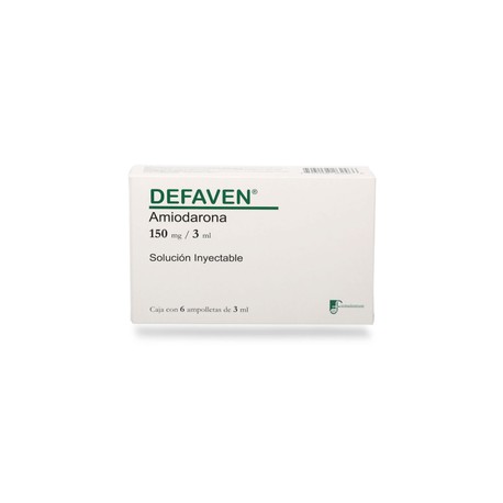 DEFAVEN (AMIODARONA) AMP 150MG C6