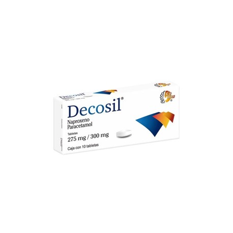 DECOSIL (NAPROXENO/PARACETAMOL) TAB 275/300MG C10