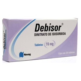 DEBISOR (DINITRATO DE ISOSORBIDA) TAB 10MG C20