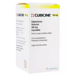 CUBICINE (DAPTOMICINA) SOL INY 350 MG