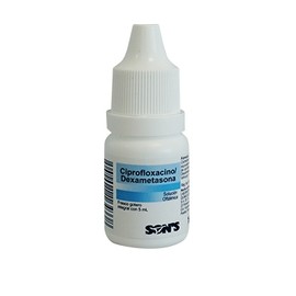 CIPROFLOXACINO/DEXAMETASONA SOL OFT 5ML