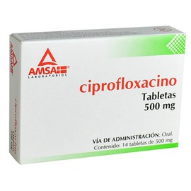 CIPROFLOXACINO TAB 500MG C14 AMSA