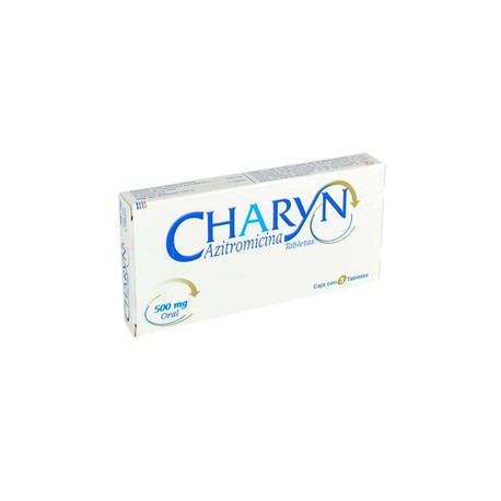 CHARYN (AZITROMICINA)TAB 500MG C3