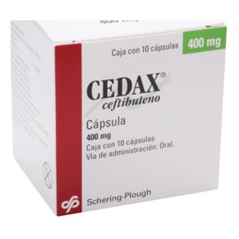 CEDAX (CEFTIBUTENO) CAP 400MG C10