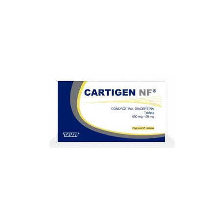 CARTIGEN NF (CONDROITINA/DIACEREINA) TAB 600MG/50MG C30