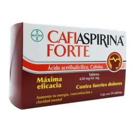 CAFIASPIRINA FORTE (ACIDO ACETILSALICILICO/CAFEINA) TAB 650/65MG C24