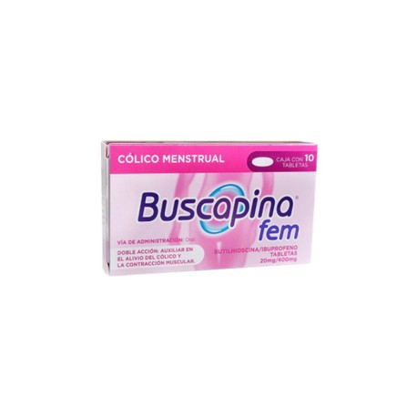 BUSCAPINA FEM (HIOSCINA/IBUPROFENO) TAB 20/400MG C10
