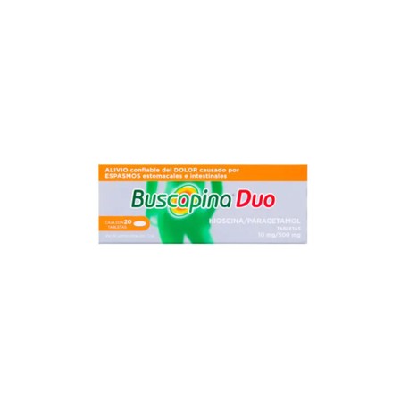 BUSCAPINA DUO (HIOSCINA/PARACETAMOL) TAB 10/500MG C20