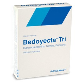 BEDOYECTA TRI (HIDROXOCOBALAMINA/TIAMINA/PRIDOXINA) JGA 10 000MCG/100MG/50MG/2ML C5