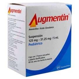 AUGMENTIN PEDIATRICO (AMOXICILINA/CLAVULANATO) SUSP 125MG/31.25MG/5ML 60ML