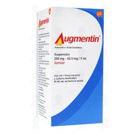 AUGMENTIN JUNIOR (AMOXICILINA/CLAVULANATO) SUSP 250MG/62.5MG/5ML