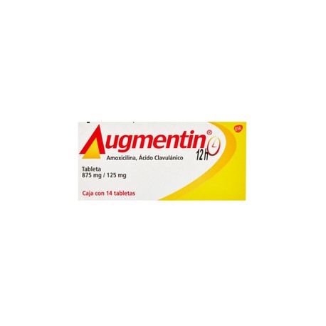 AUGMENTIN 12H (AMOXICILINA/CLAVULANATO) TAB 875MG/125MG C14