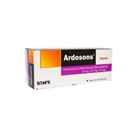 ARDOSONS (INDOMETACINA/BETAMETASONA/METOCARBAMOL) CAP C20