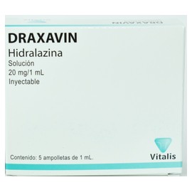 DRAXAVIN (HIDRALAZINA) AMP 20MG/1ML C5