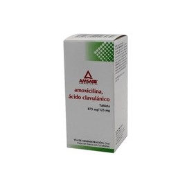 AMOXICILINA/CLAVUNALATO TAB 875MG/125MG C10 AMSA