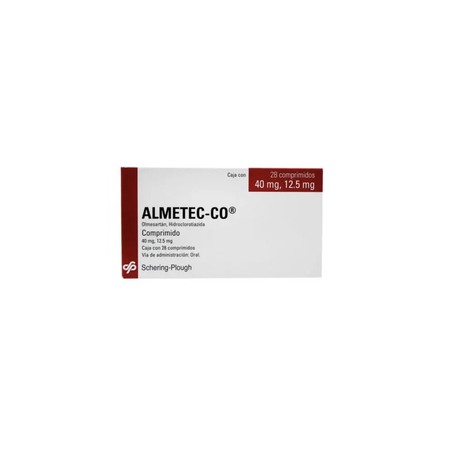 ALMETEC-CO (OLMESARTAN/HIDROCLOROTIAZIDA) TAB 40MG/12.5MG C28