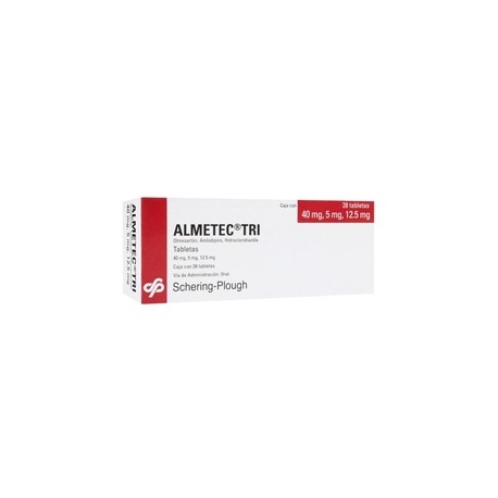 ALMETEC TRI (OLMESARTAN/AMLODIPINO/HIDROCLOROTIAZIDA) TAB 40/5/12.5MG C28