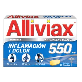 ALLIVIAX (NAPROXENO) TAB 550MG C10