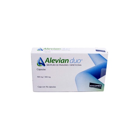 ALEVIAN DUO (PINAVERIO/DIMETICONA) CAP 100MG/300MG C16