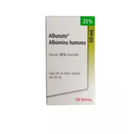 ALBUNATE 25% (ALBUMINA HUMANA) 12.5G FCO AMP 50ML