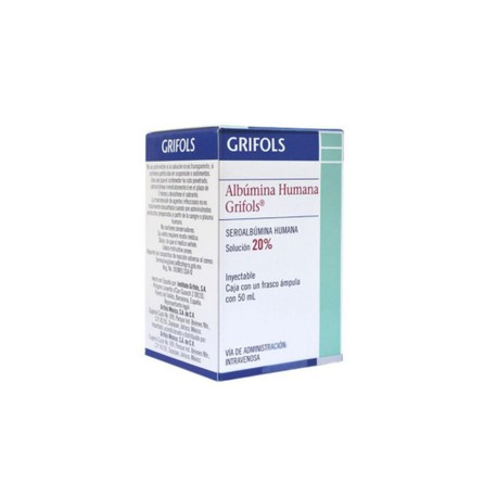 ALBUMINA HUMANA 20% FCO AMP 10G 50ML GRIFOLS