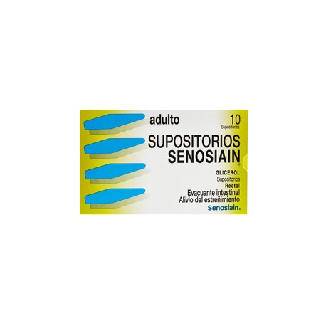 SENOSIAIN ADULTO (GRICEROL) SUPOSITORIO C10