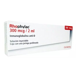 RHOPHYLAC (INMUNOGLOBULINA HUMANA ANTI-D) 300ML C1