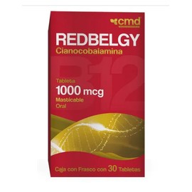 REDBELGY (CIANOCOBALAMINA) TAB MAST 1000MG C30