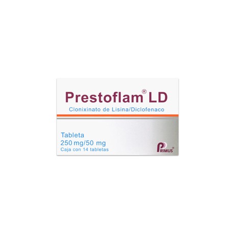 PRESTOFLAM LD (CLONIXINATO DE LISINA/DICLOFENACO) TAB 250/50MG C14