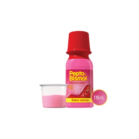 PEPTO BISMOL CEREZA (SUBSALICILATO DE BISMUTO) SUSP 1.75MG/100ML 118ML