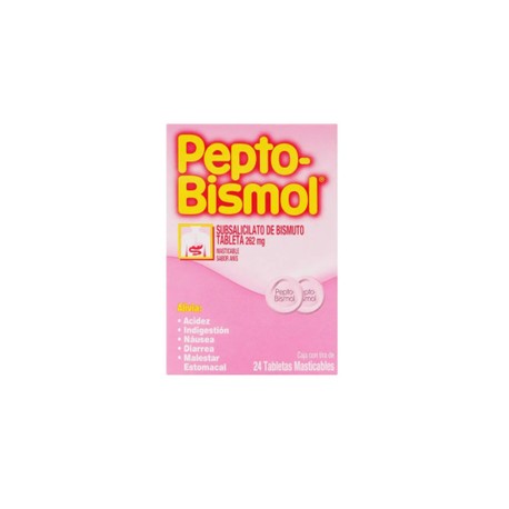 PEPTO BISMOL (SUBSALICILATO DE BISMUTO) TAB C24