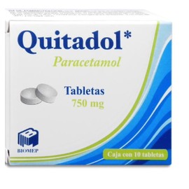 QUITADOL (PARACETAMOL) TAB 750MG C10