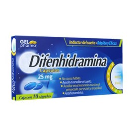 DIFENHIDRAMINA CAP 25MG C10 GELPHARMA